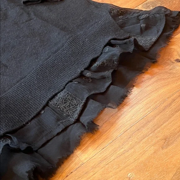 Garnet Hill black cashmere sweater size xs - Picture 3 of 5